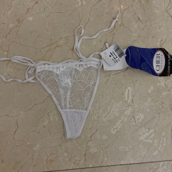 2 SEXY !!! Women's Side Tie adjustable G-String see through S & M - Picture 4 of 6